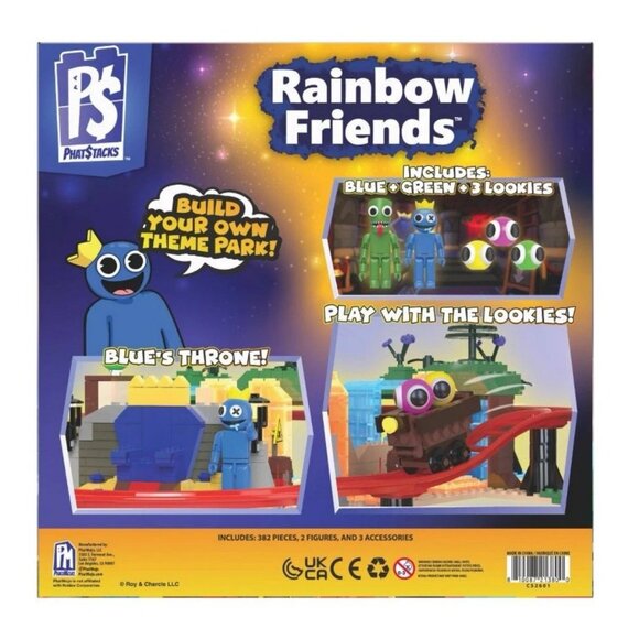 Rainbow Friends Theme Park Deluxe Buildable Figure Playset Roblox 382 Pieces - Picture 2 of 4